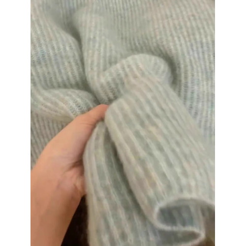 浣熊絨圓領毛衣女秋冬內搭小個子套頭針織衫寬松慵懶風軟糯上衣