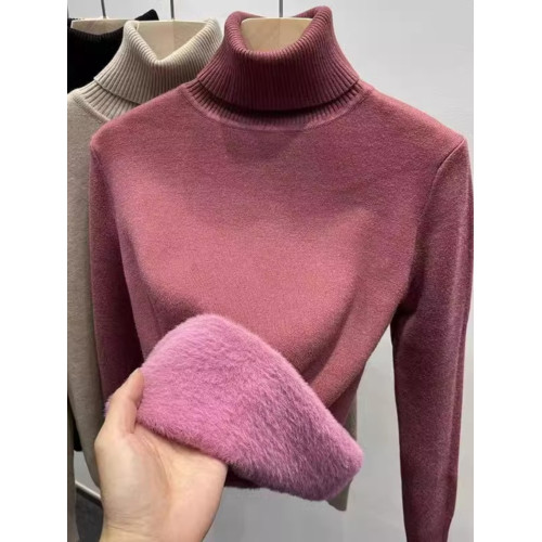 高領毛衣女一體絨打底衫2025年秋冬爆款修身百搭保暖內搭加絨加厚 高領毛衣女一體絨打底衫2025年秋冬爆款修身百搭保暖內搭加絨加厚