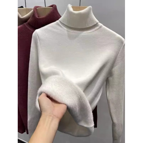 高領毛衣女一體絨打底衫2025年秋冬爆款修身百搭保暖內搭加絨加厚 高領毛衣女一體絨打底衫2025年秋冬爆款修身百搭保暖內搭加絨加厚