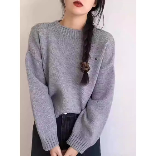 小個子設計感圓領短款毛衣女寬松加厚2025秋冬百搭針織打底衫上衣 小個子設計感圓領短款毛衣女寬松加厚2025秋冬百搭針織打底衫上衣