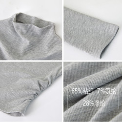 辣妹半高領長袖t恤女小個子2025春季新款韓版修身褶皺打底衫女ins