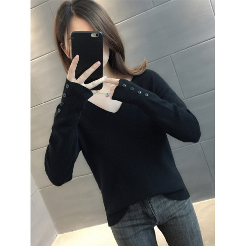 V領毛衣女2025新款秋冬內搭雞心領洋氣針織打底衫小個子爆款上衣