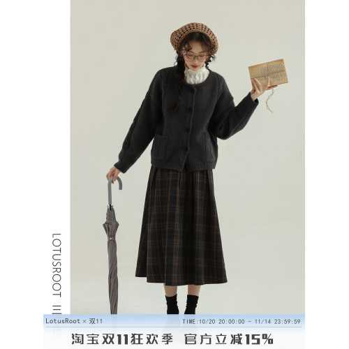 【三寸藕】冬季氣質穿搭設計感毛衣針織開衫外套女小香風長袖上衣