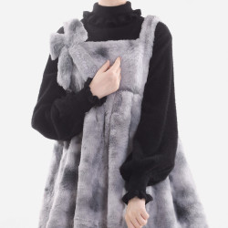 軟咩咩仿貂絨秋冬打底可愛泡泡袖Lolita高領毛衣針織保暖內搭