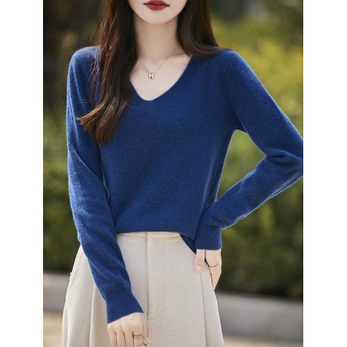 一線成衣V領毛衣女秋冬內搭寬松打底衫軟糯質感針織衫雞心領上衣 一線成衣V領毛衣女秋冬內搭寬松打底衫軟糯質感針織衫雞心領上衣