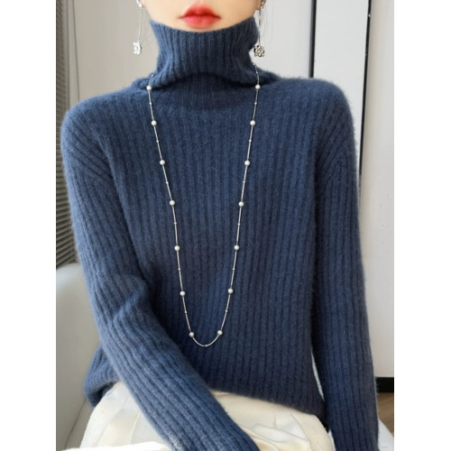 加厚高領羊毛衫女寬松顯瘦套頭毛衣大碼秋冬新款羊絨針織打底衫