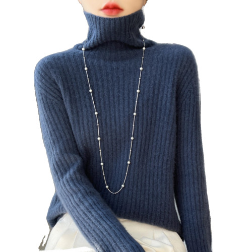 加厚高領羊毛衫女寬松顯瘦套頭毛衣大碼秋冬新款羊絨針織打底衫