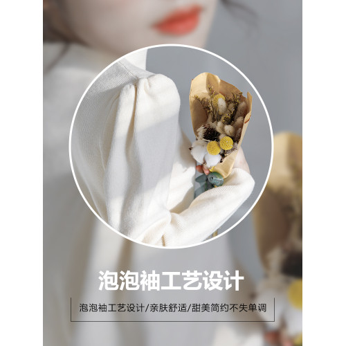 半高領毛衣女冬泡泡袖設計感小衆2025秋冬新款洋氣修身內搭打底衫