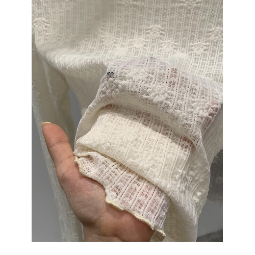 2025新款小香風蕾絲半高領打底衫女春秋法式溫柔洋氣內搭上衣曡穿