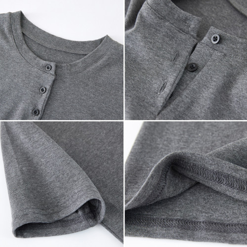 基礎款紐釦短袖t恤女小個子ins潮夏季新款韓版修身半袖高腰上衣短