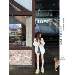 馬小也秋冬新款簡約百搭通勤休閒褲vol.6粗棒針織灰色包臀短褲女