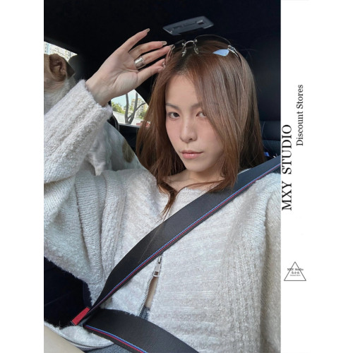 馬小也秋冬新款簡約百搭通勤休閒褲vol.6粗棒針織灰色包臀短褲女