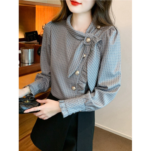 小香風時尚小衆設計感襯衫2025秋季新款女裝法式修身職業百搭上衣