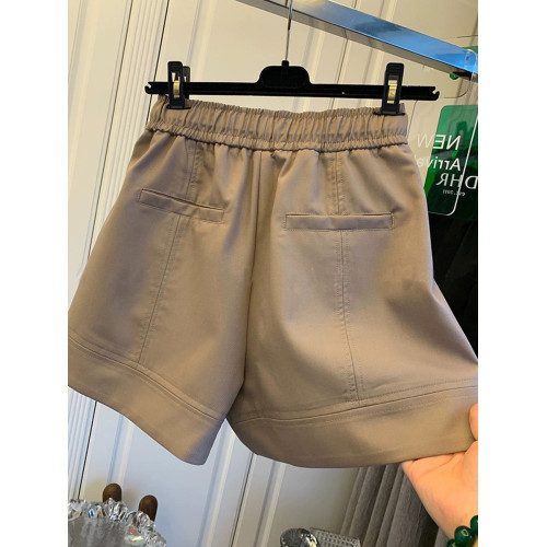 高腰松緊休閒短褲女夏季薄款大碼胖mm寬松顯瘦梨形身材濶腿五分褲