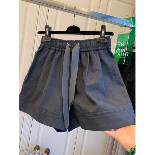 高腰松緊休閒短褲女夏季薄款大碼胖mm寬松顯瘦梨形身材濶腿五分褲