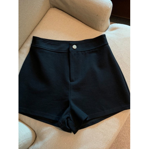 黑色彈力緊身西裝短褲女秋冬2025新款大碼胖mm高腰顯瘦a字熱褲潮