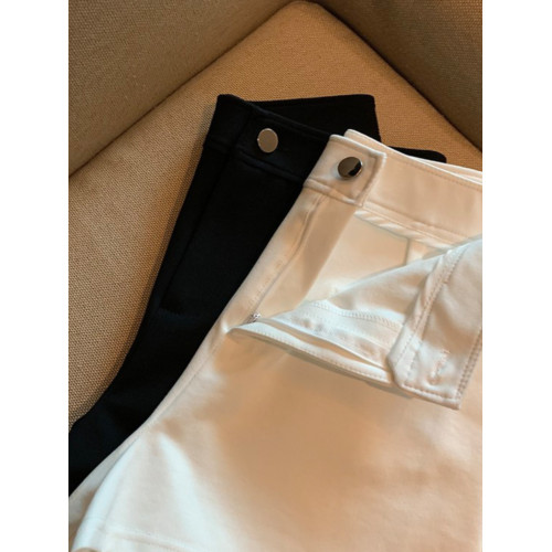 黑色彈力緊身西裝短褲女秋冬2025新款大碼胖mm高腰顯瘦a字熱褲潮