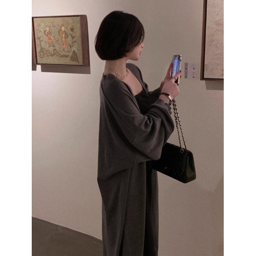 2025夏季新款冰絲針織開衫女中長款寬松外搭披肩夏季罩衫外套薄款