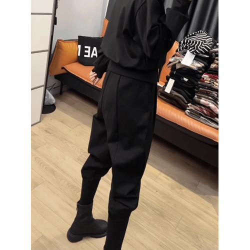 今年流行爆款褲子女2025秋冬新款蘿蔔褲大碼胖mm顯瘦束腳馬丁靴褲