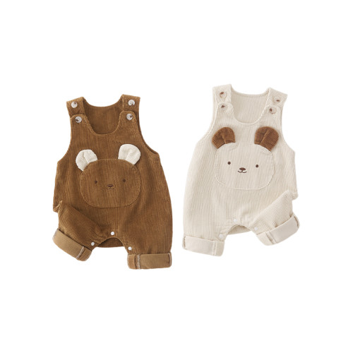 嬰兒春款燈芯絨背帶褲寶寶春季洋氣卡通連體褲新生兒滿月外出服萌 嬰兒春款燈芯絨背帶褲寶寶春季洋氣卡通連體褲新生兒滿月外出服萌