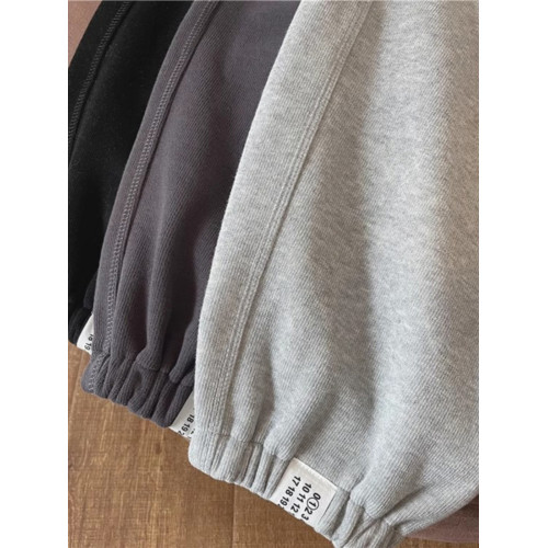 胖妹妹加絨加厚松緊腰休閒運動褲女秋冬季新款大碼寬松束腳衛褲