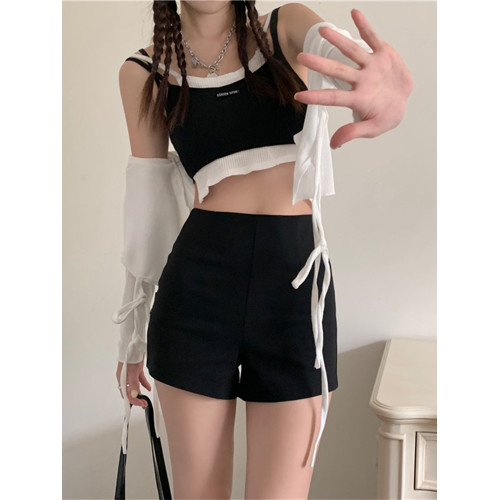 下衣失蹤打底短褲女大碼胖mm秋季可外穿緊身彈力高腰防走光安全褲