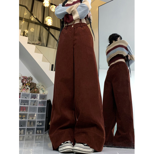 175加長褲子女高個子秋冬加厚濶腿褲高腰寬松休閒拖地褲超長版180