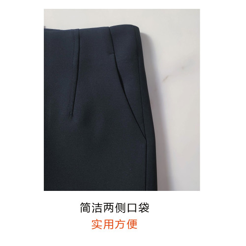 黑色西裝短褲女外穿 2025新款秋冬季高腰濶腿氣質顯瘦時尚a字靴褲