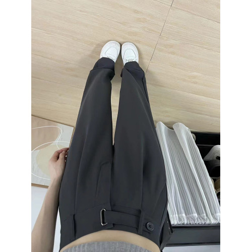 梨形身材休閒西裝褲女秋季新款大碼胖mm高腰寬松垂感顯瘦濶腿長褲 梨形身材休閒西裝褲女秋季新款大碼胖mm高腰寬松垂感顯瘦濶腿長褲