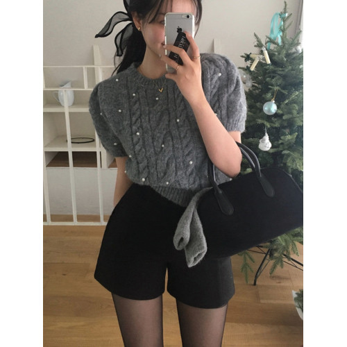 灰色毛呢短褲女秋冬2025顯瘦韓版修身包臀呢子靴褲高腰打底三分褲 灰色毛呢短褲女秋冬2025顯瘦韓版修身包臀呢子靴褲高腰打底三分褲