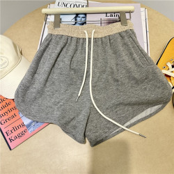 大碼300斤親膚糯米短褲女夏季薄款外穿a字褲遮肉顯瘦運動休閒熱褲