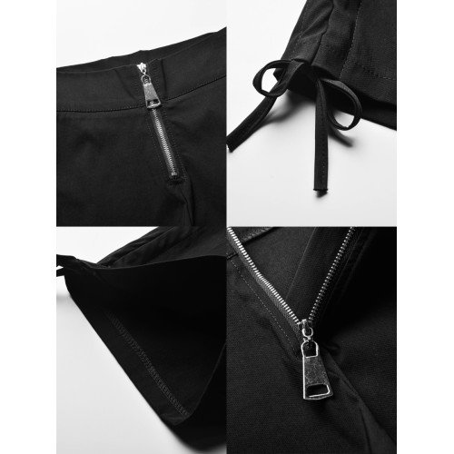 高腰抽繩黑色緊身設計感短褲女顯瘦辣妹網紅爆款秋冬彈力超短熱褲 高腰抽繩黑色緊身設計感短褲女顯瘦辣妹網紅爆款秋冬彈力超短熱褲