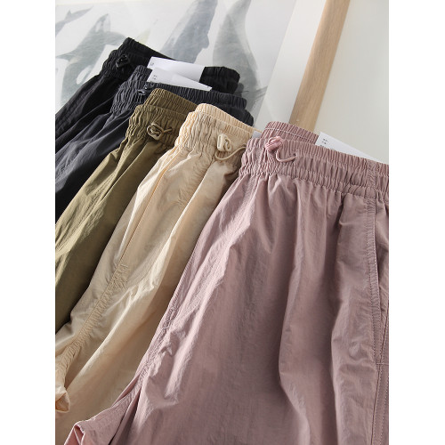 試衣間夏季新款寬松休閒直筒長褲速乾繖兵褲工裝機能褲女464888 試衣間夏季新款寬松休閒直筒長褲速乾繖兵褲工裝機能褲女464888