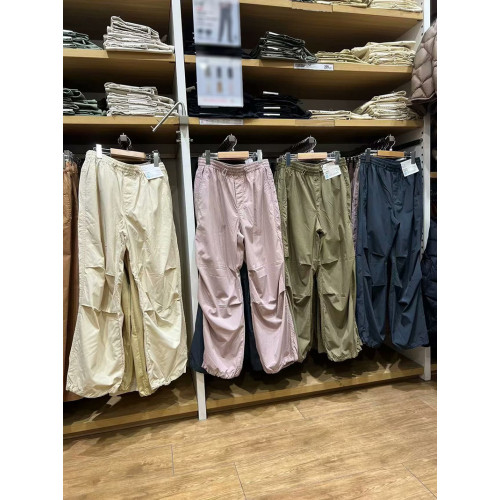 試衣間夏季新款寬松休閒直筒長褲速乾繖兵褲工裝機能褲女464888 試衣間夏季新款寬松休閒直筒長褲速乾繖兵褲工裝機能褲女464888