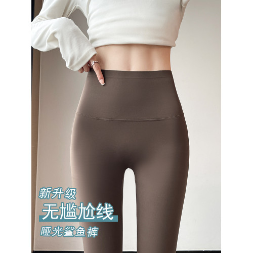 小個子鯊魚褲女外穿春秋薄款高腰收腹提臀瑜珈健身緊身咖色打底褲 小個子鯊魚褲女外穿春秋薄款高腰收腹提臀瑜珈健身緊身咖色打底褲