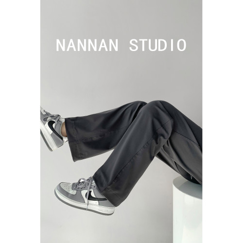 誰穿都有好身材寬松垂墜感輕薄濶腿褲女春秋系帶顯瘦健身瑜珈長褲 誰穿都有好身材寬松垂墜感輕薄濶腿褲女春秋系帶顯瘦健身瑜珈長褲