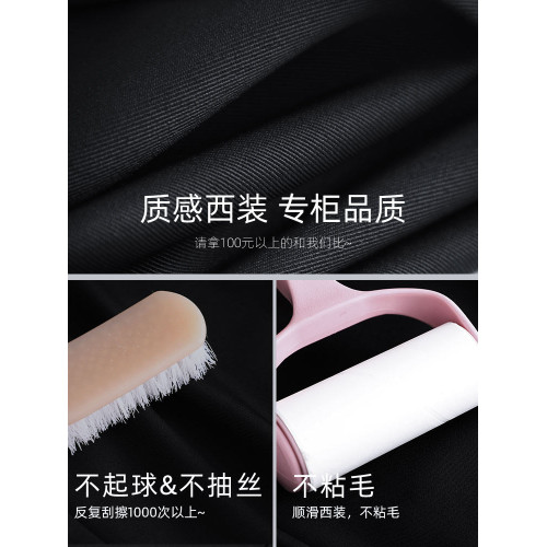 哈倫西裝褲女秋季2025新款顯瘦黑色菸琯褲寬鬆蘿蔔休閒小個子西褲