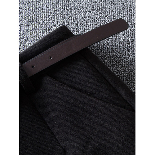 外穿毛呢短褲女秋冬季2025新款高腰爆款靴褲顯瘦配靴子黑色濶腿褲