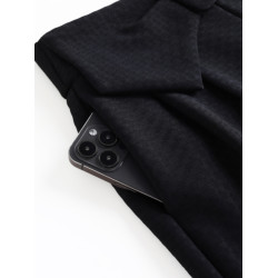 黑色短褲女2025春秋款蝴蝶結高腰寬松A字休閒濶腿褲外穿高腰靴褲