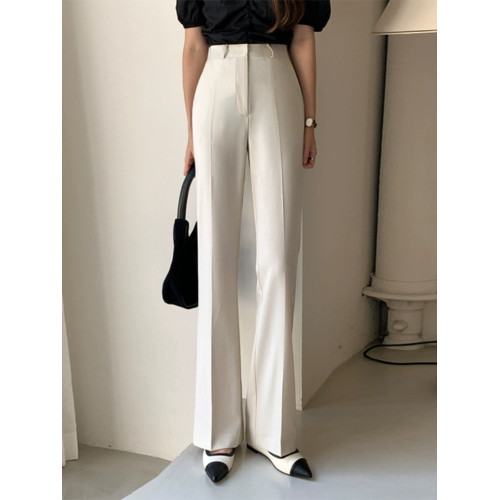 微喇西裝褲女2025春秋季新款垂墜感西裝面料通勤職業微型喇叭褲子