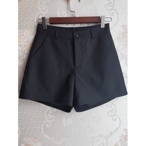 高腰西裝a字短褲女黑色秋冬2025新款顯瘦濶腿褲外穿打底靴褲春夏