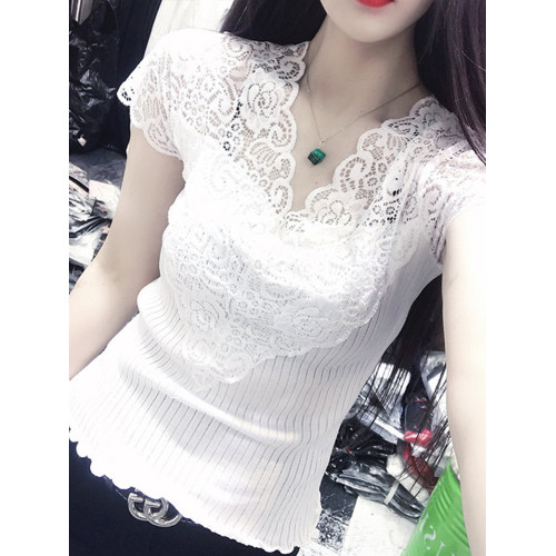 歐洲站白色小衆蕾絲上衣高級感2025夏季新款小香風小衫女高檔洋氣