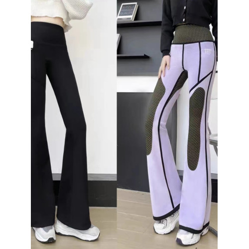 加厚絨冬季高腰口袋收腹顯瘦提臀時尚百搭外穿運動保暖修身喇叭褲 加厚絨冬季高腰口袋收腹顯瘦提臀時尚百搭外穿運動保暖修身喇叭褲