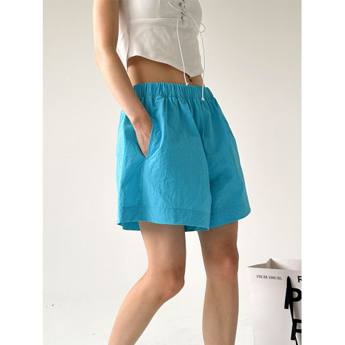 2025夏季新款短褲女寬松爆款休閒顯瘦出遊百搭運動速乾薄款濶腿褲