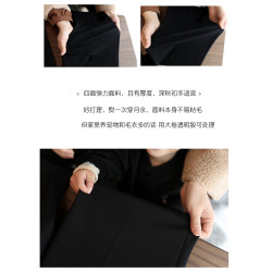 明智之選“秋冬通勤西褲挺直感加厚非毛呢長褲上班高腰工作九分褲