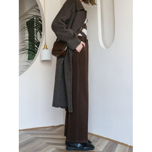 明智之選“秋冬通勤西褲挺直感加厚非毛呢長褲上班高腰工作九分褲 明智之選“秋冬通勤西褲挺直感加厚非毛呢長褲上班高腰工作九分褲