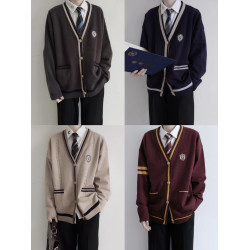 【刺篇】本聿中 日系JK/DK製服寬松針織毛衣開衫外套男女秋冬新款