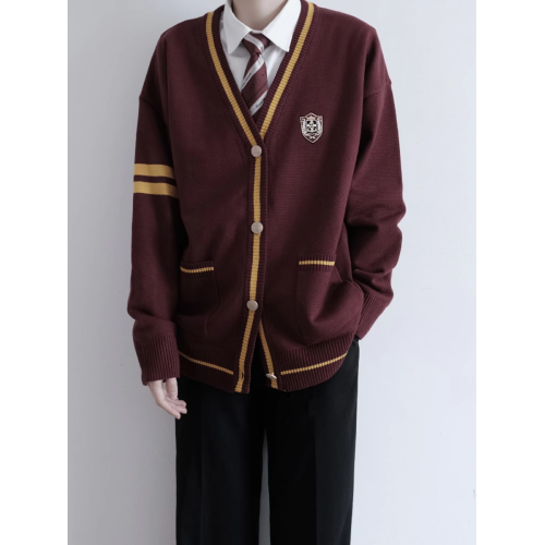 【刺篇】本聿中 日系JK/DK製服寬松針織毛衣開衫外套男女秋冬新款 【刺篇】本聿中 日系JK/DK製服寬松針織毛衣開衫外套男女秋冬新款