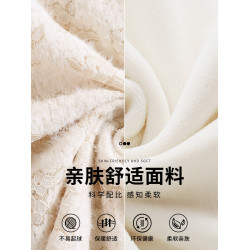 蕾絲加絨打底衫女內搭2025秋冬新款時尚洋氣加厚保暖半高領上衣女