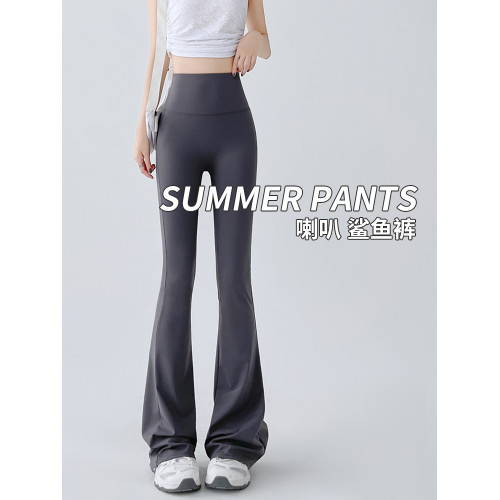 微喇鯊魚褲女外穿春秋冬薄款2025新款高腰收腹提臀健身瑜珈喇叭褲 微喇鯊魚褲女外穿春秋冬薄款2025新款高腰收腹提臀健身瑜珈喇叭褲